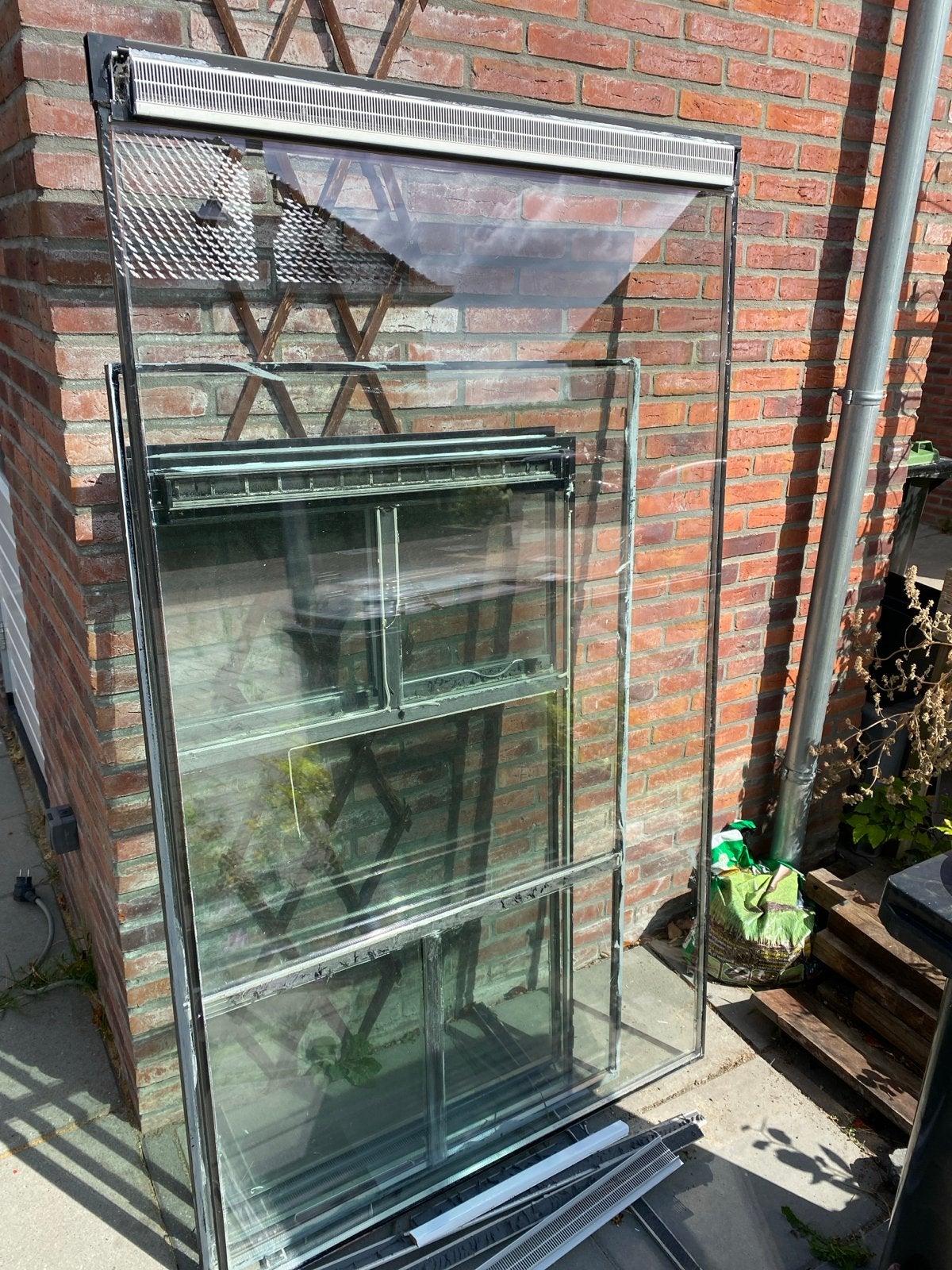 HR++ glas met ventilatierooster, Ophalen, Gevelraam of Ruit, Gebruikt, 80 tot 120 cm