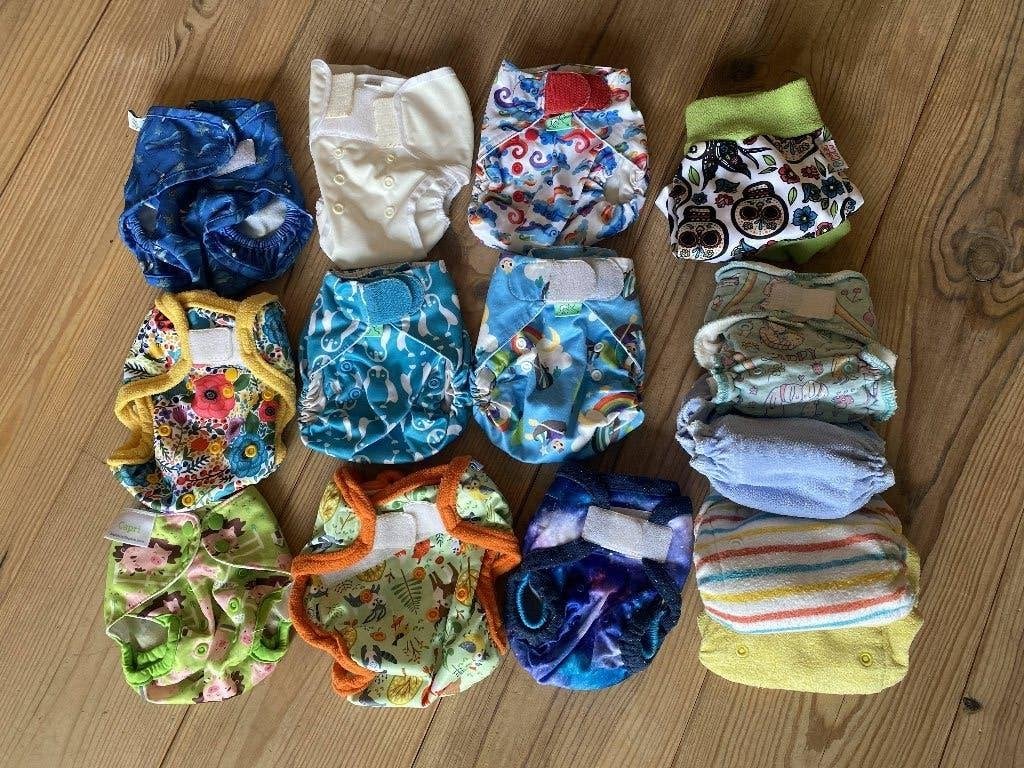 Wasbare luiers (oa. TotsBots, Petit Lulu), Kinderen en Baby's, Badjes en Verzorging, Ophalen, Zo goed als nieuw, Overige typen
