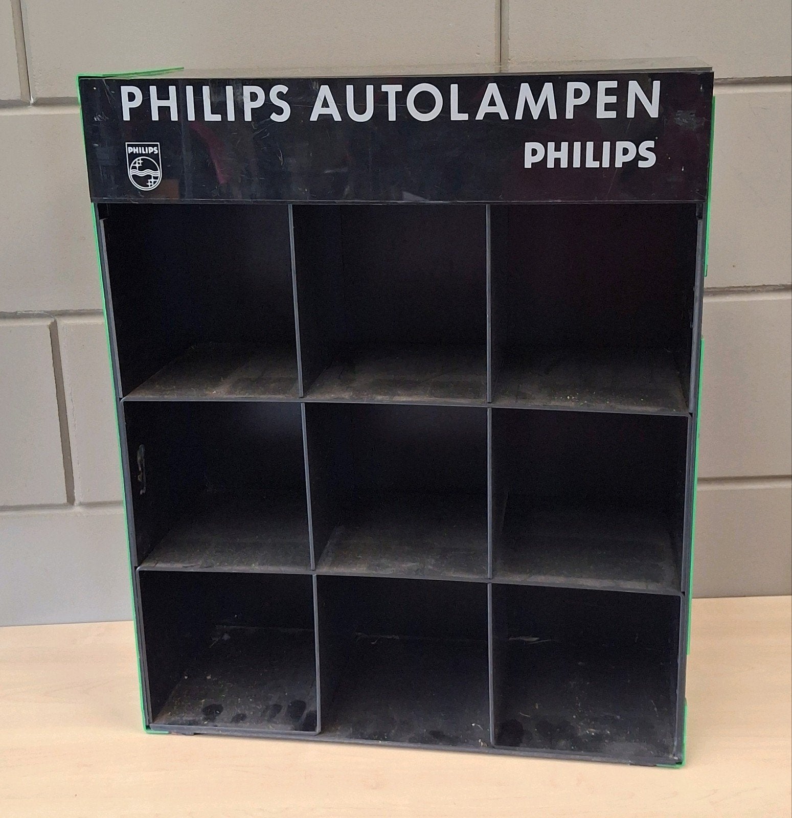 Philips Autolampen display kastje, Verzamelen, Ophalen, Gebruikt, Reclamebord