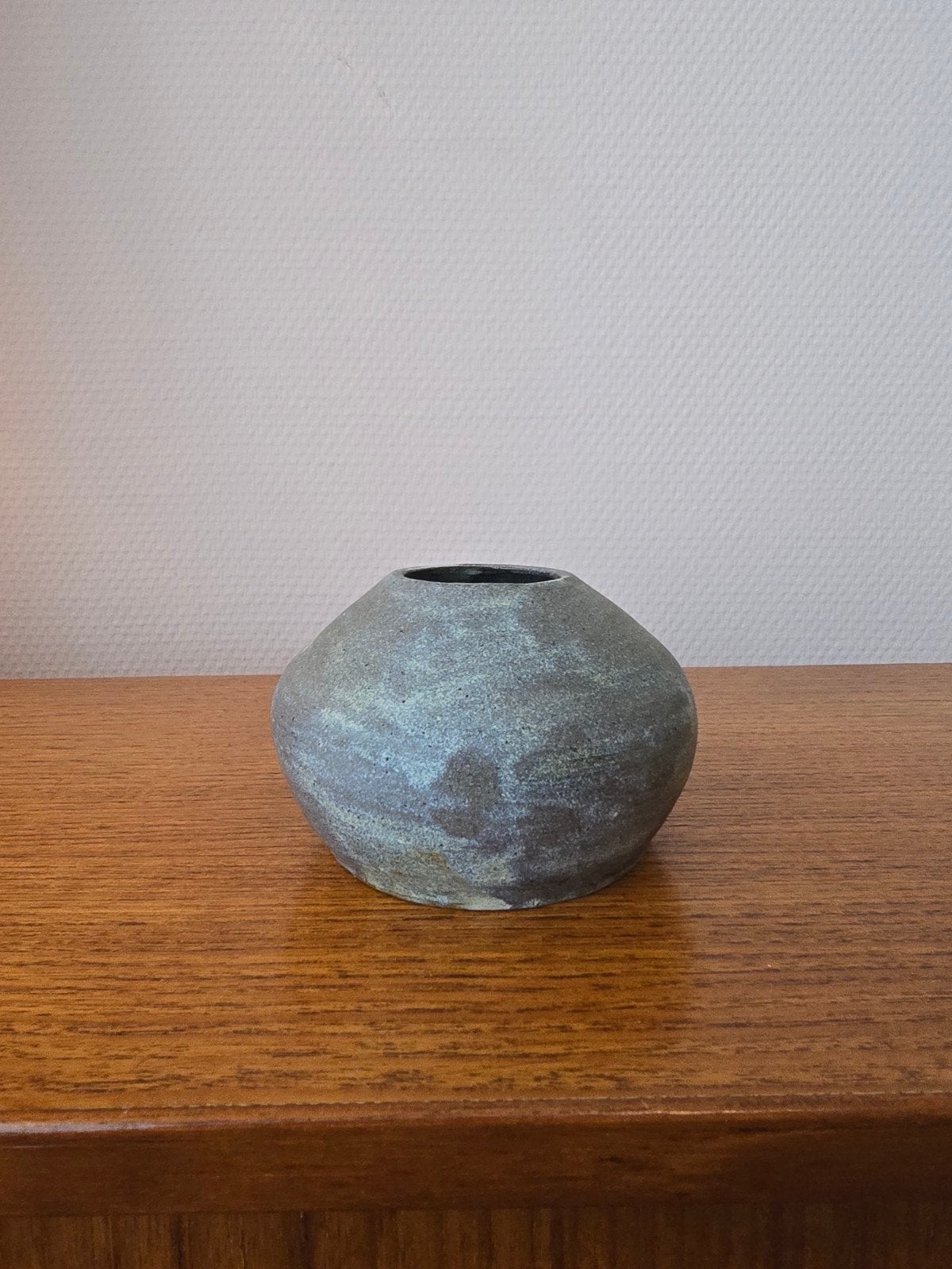 Vintage Studiokeramiek Vaasje - Wabi-Sabi Stijl, Ophalen of Verzenden