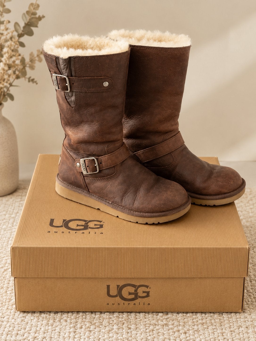 Nieuwe Ugg Australia model Kensington, Hoge laarzen, Bruin, Nieuw, Ophalen of Verzenden