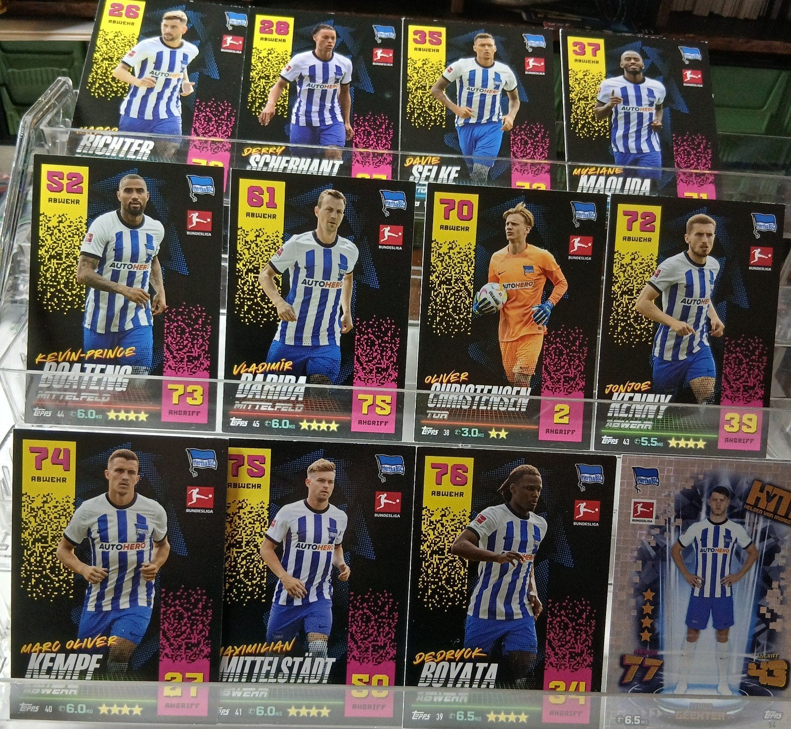 Hertha BSC Voetbalplaatjes Collectie - Topps Match Attax, Ophalen of Verzenden