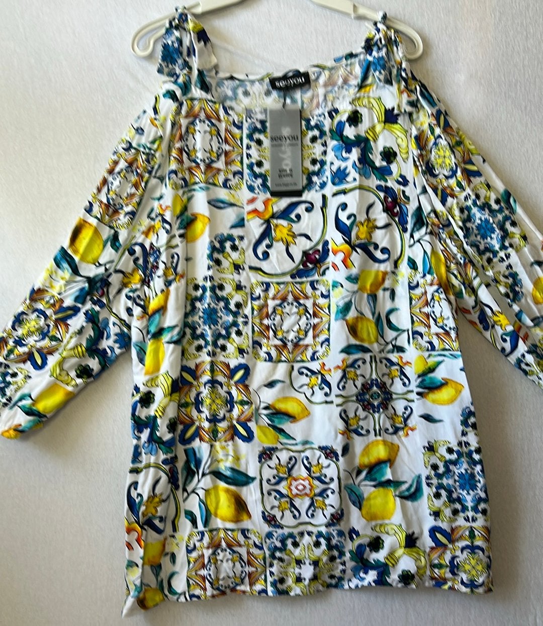 See You aparte viscose blouse 44, Ophalen of Verzenden, Zo goed als nieuw, Blouse of Tuniek