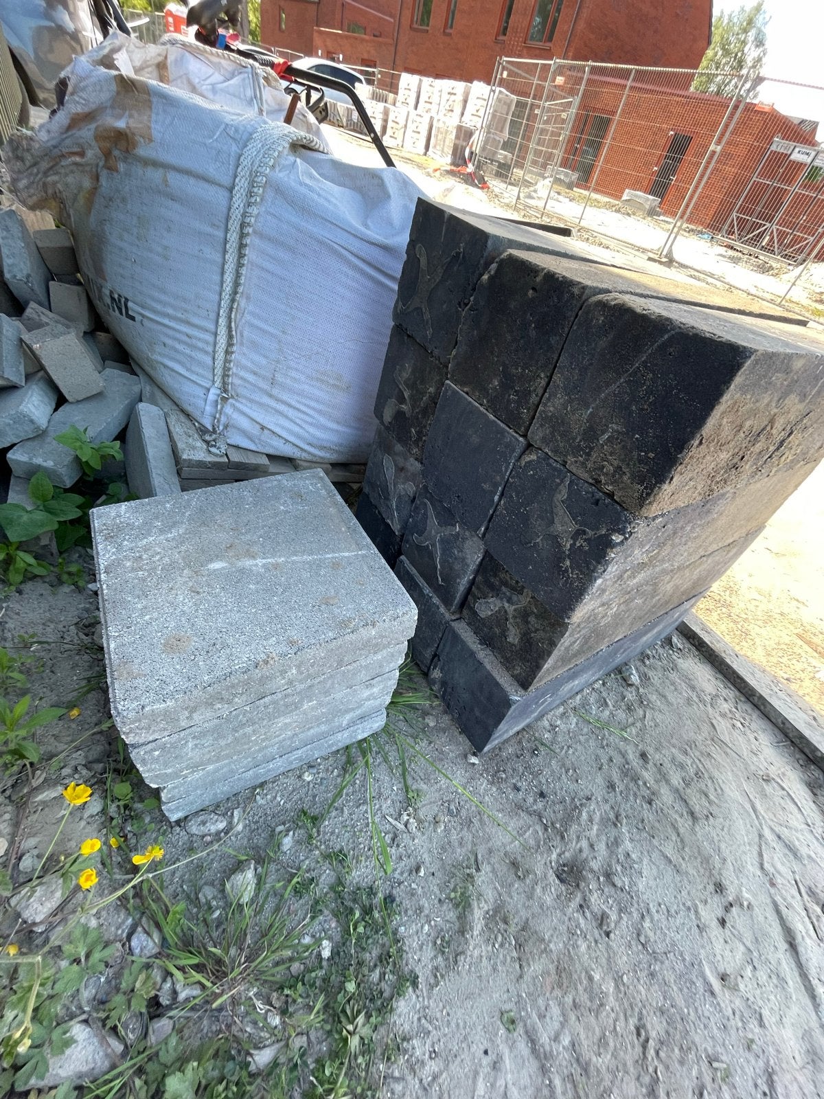 Mooie stapelblokken, Tuin en Terras, Grind, Keien en Split, Ophalen, Gebruikt, Grijs, Overige typen