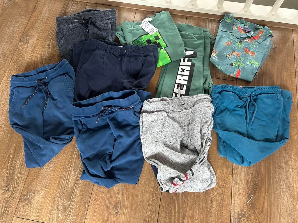 Set jongens jogging kleding mt 134, Ophalen of Verzenden, Gebruikt, Maat 134