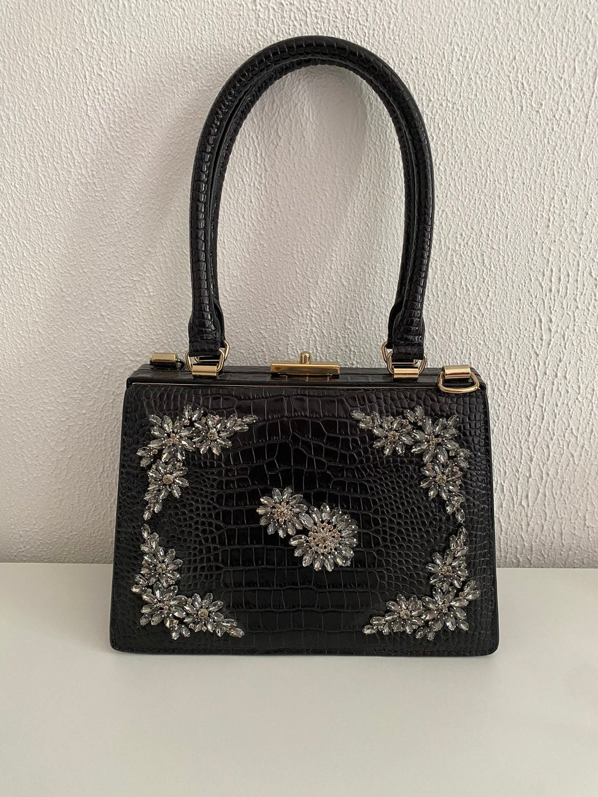 Erdem x H&M Bag, Ophalen, Overige materialen, Zwart, Nieuw