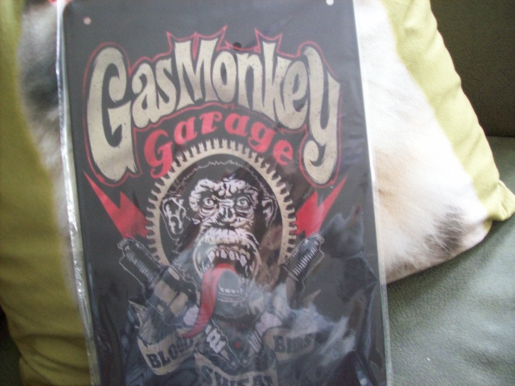 gas Monkey blikken plaat 21bij 30cm, Ophalen, Nieuw
