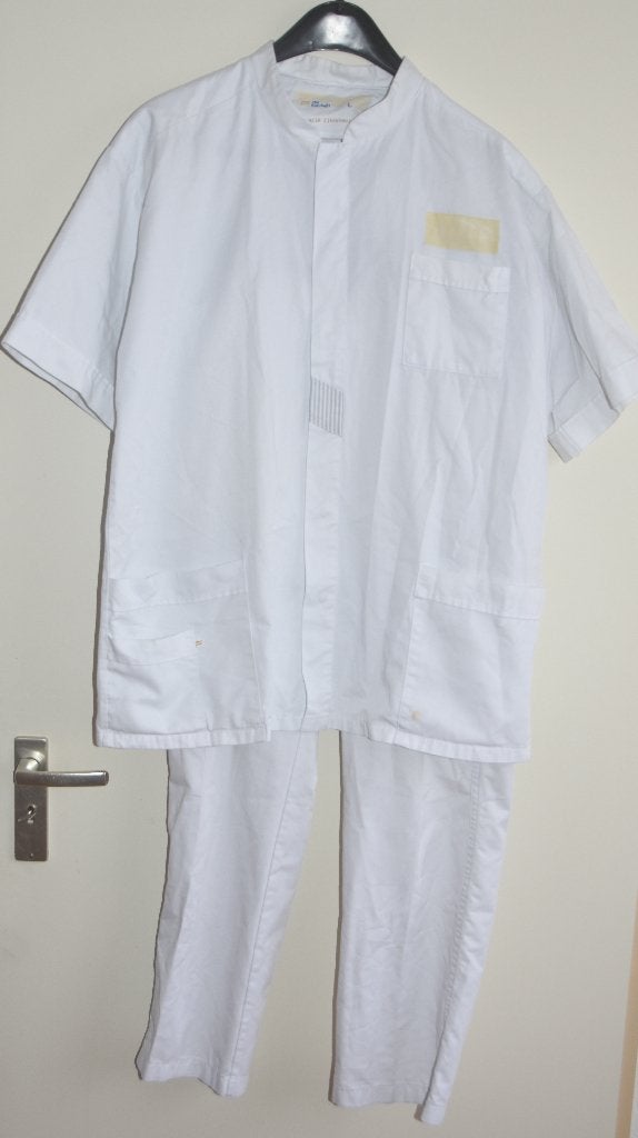 Doktersjas + broek Dokterspak Carnaval Feestkleding artsen, Maat 38/40 (M), Carnaval, Verzenden, Kleding