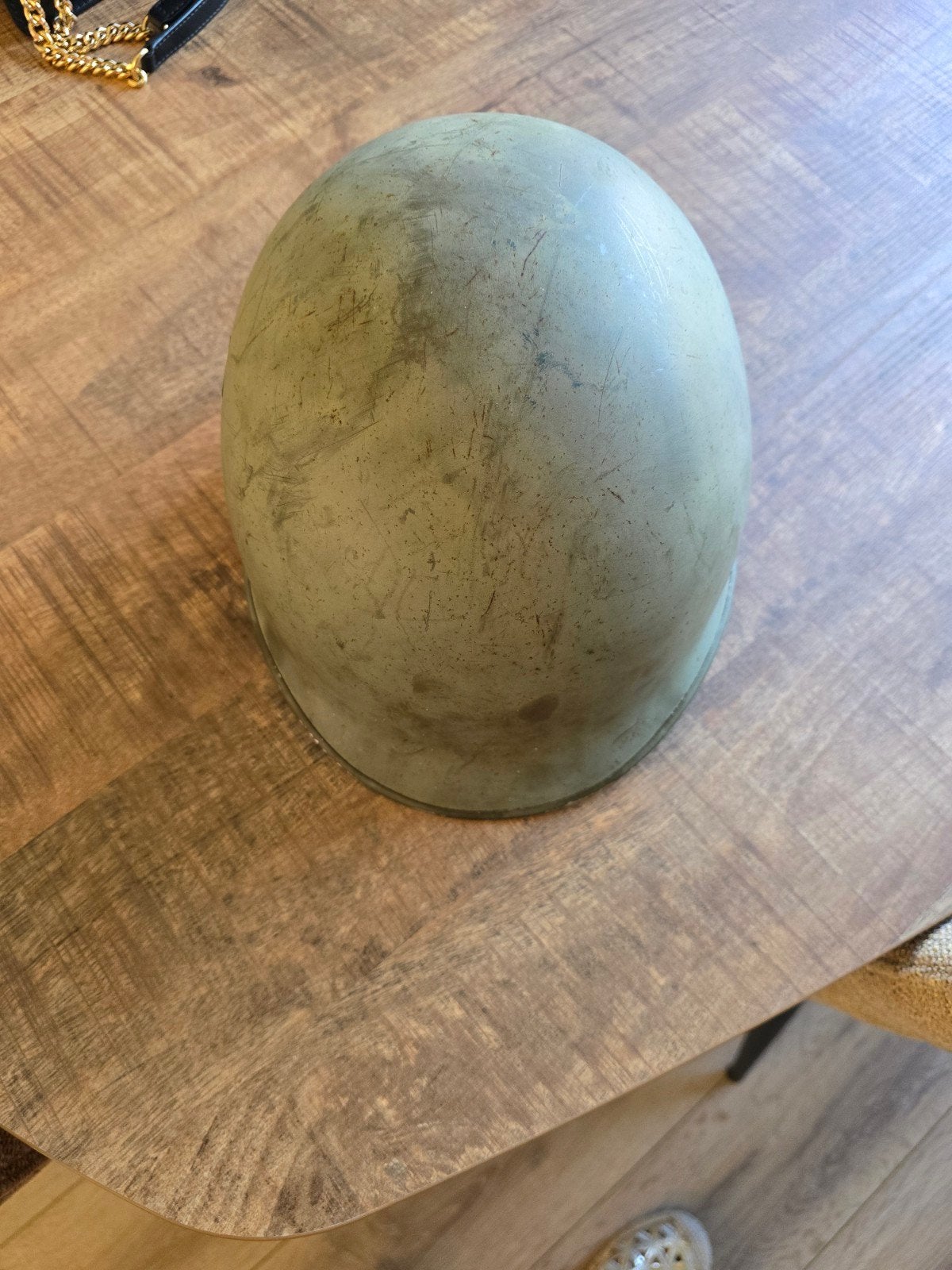Originele Nederlandse Legerhelm / Troepenhelm M53 (Koude Oor, Ophalen of Verzenden, Nederland, Helm of Baret