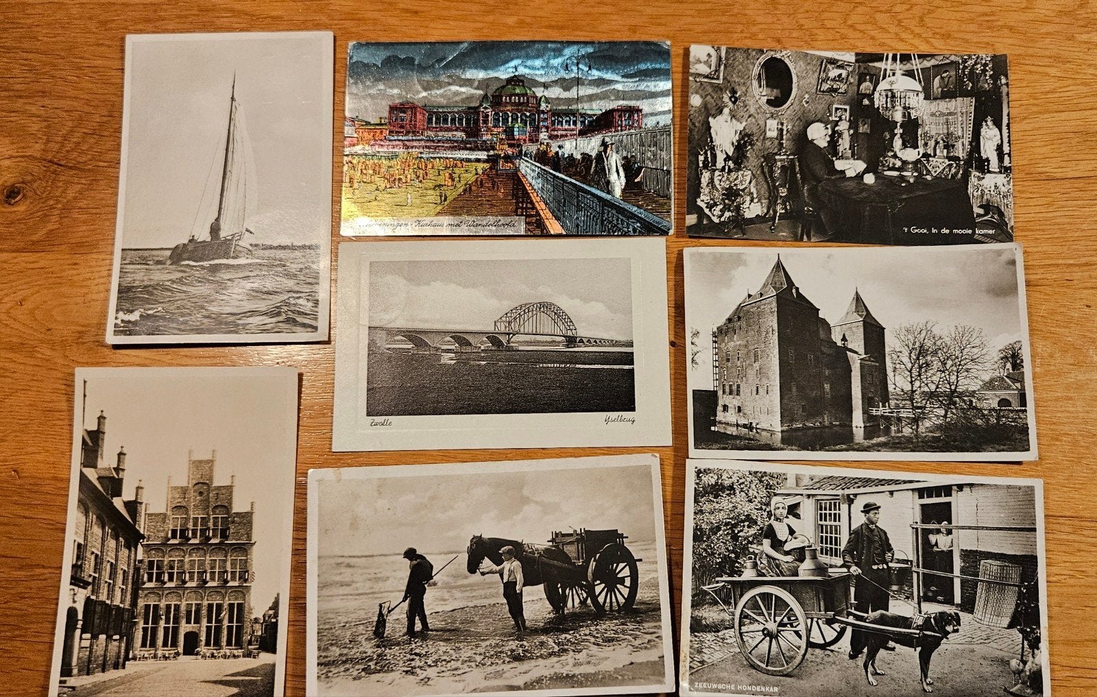 Partij 17 oude ansichtkaarten, Middelburg, Scheveningen, enz, Verzamelen, Ansichtkaarten | Nederland, Gelopen, 1920 tot 1940, Ophalen of Verzenden
