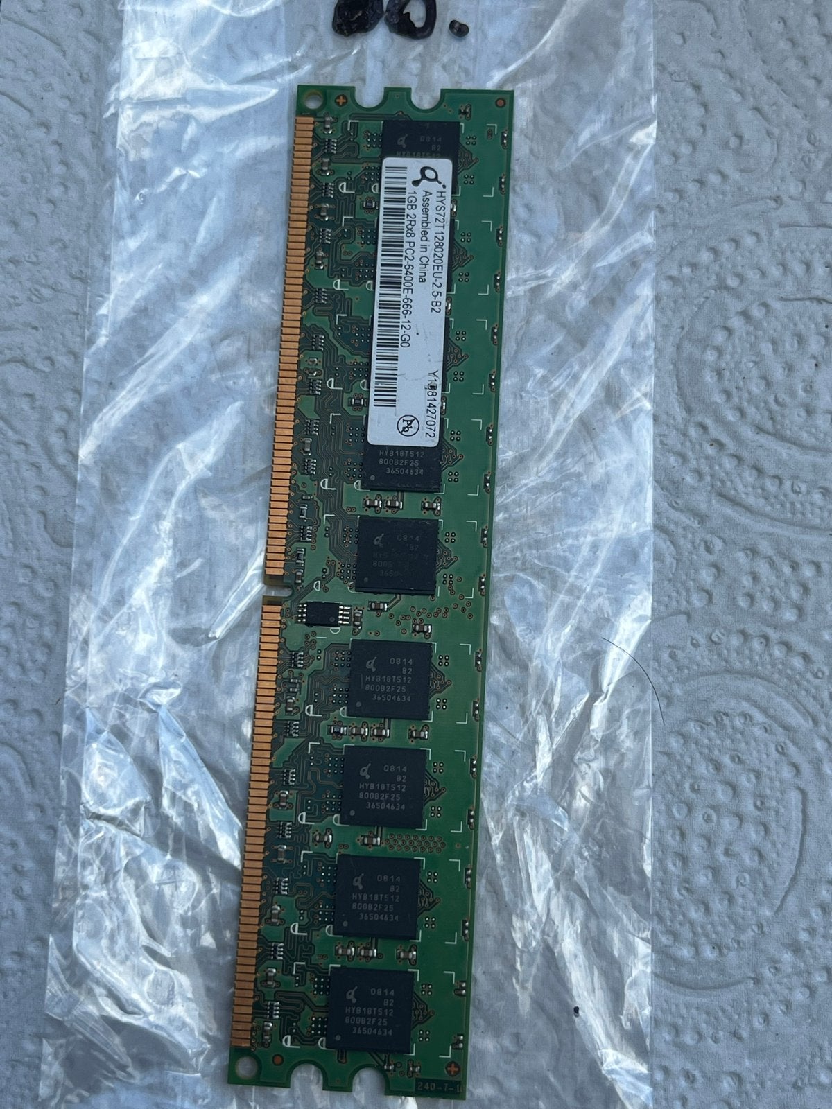 #66 - Hynix 1GB DDR2 PC2-6400E RAM Geheugenmodule, Computers en Software, RAM geheugen, 1 GB of minder, Verzenden, Server, Zo goed als nieuw