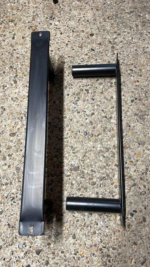 Metalen poten voor bed/bank, laag tafeltje oid, Ophalen, Rechthoekig, 50 tot 100 cm