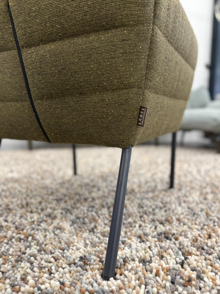 Nieuw Label Vandenberg Cocoon fauteuil groen stof Stoel, Huis en Inrichting, Fauteuils, Minder dan 75 cm, Nieuw, Ophalen of Verzenden