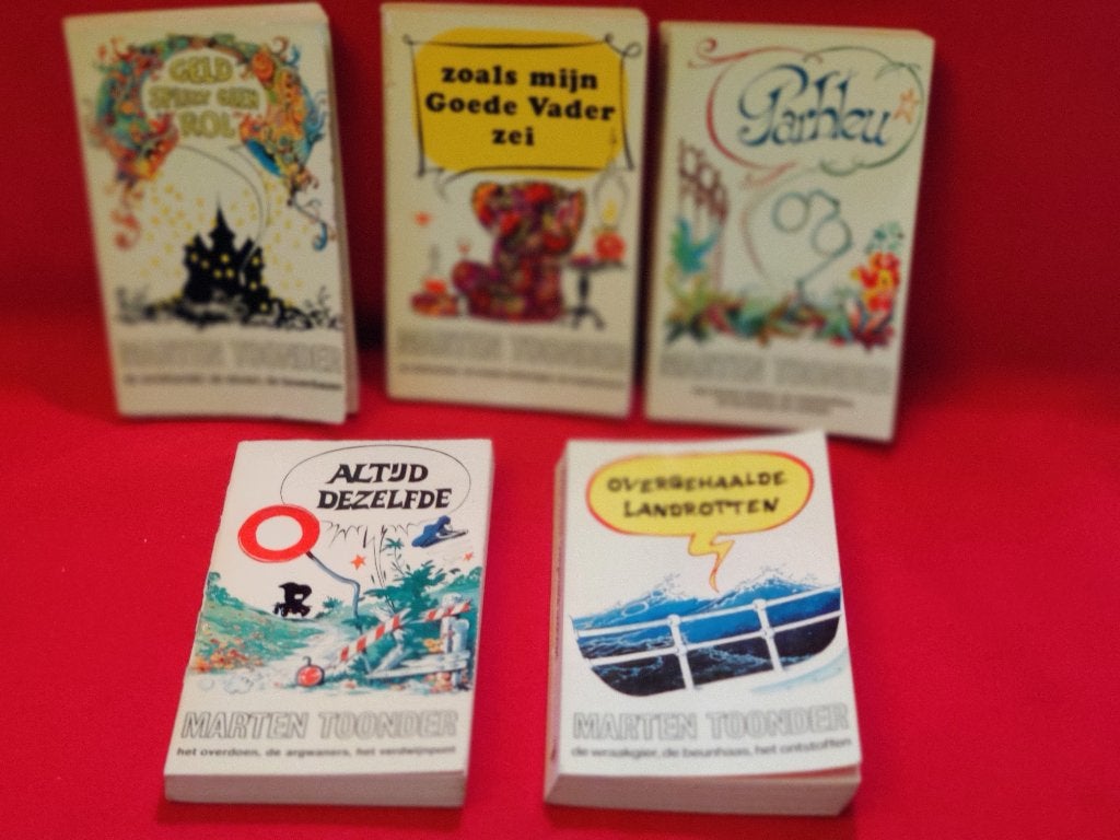 5x Marten Toonder, Marten Toonder, Ophalen of Verzenden, Zo goed als nieuw, Meerdere stripboeken