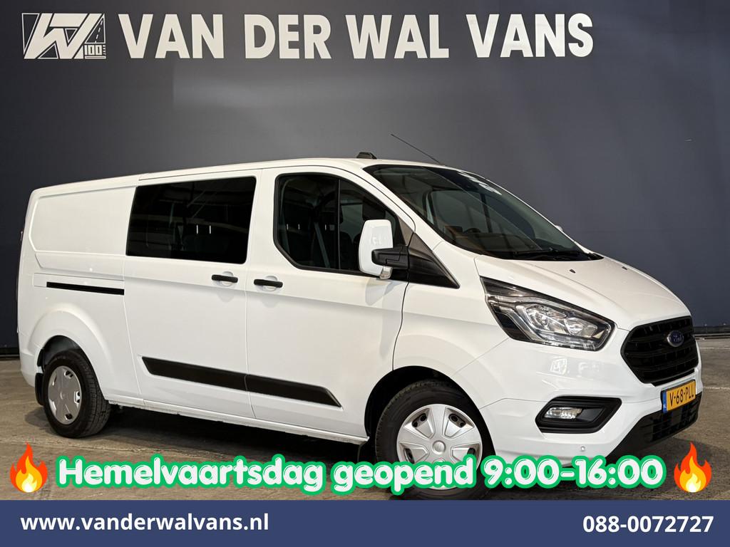 Ford Transit Custom 2.0 TDCI 130pk L2H1 Dubbele Cabine Euro6, Auto's, Voorwielaandrijving, 4 cilinders, 2113 kg, 2800 kg