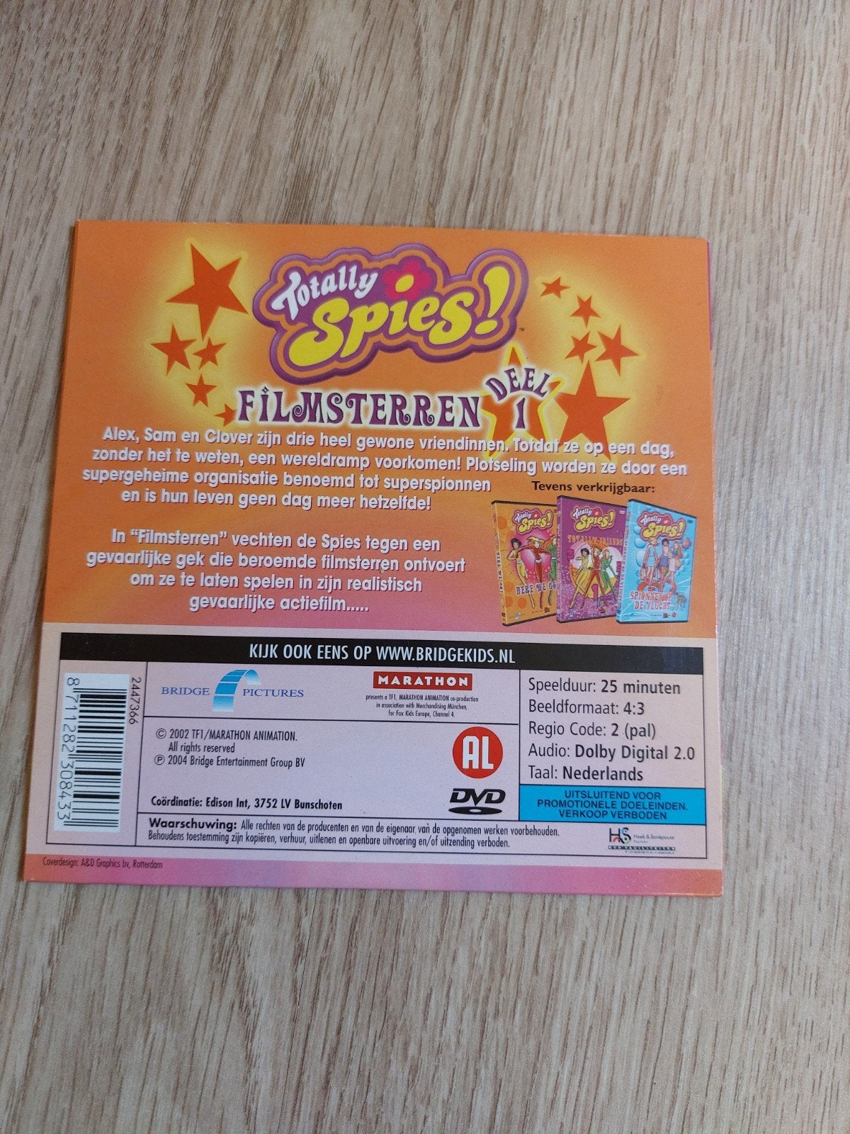 Totally spies filmsterren deel 1 dvd, Ophalen of Verzenden