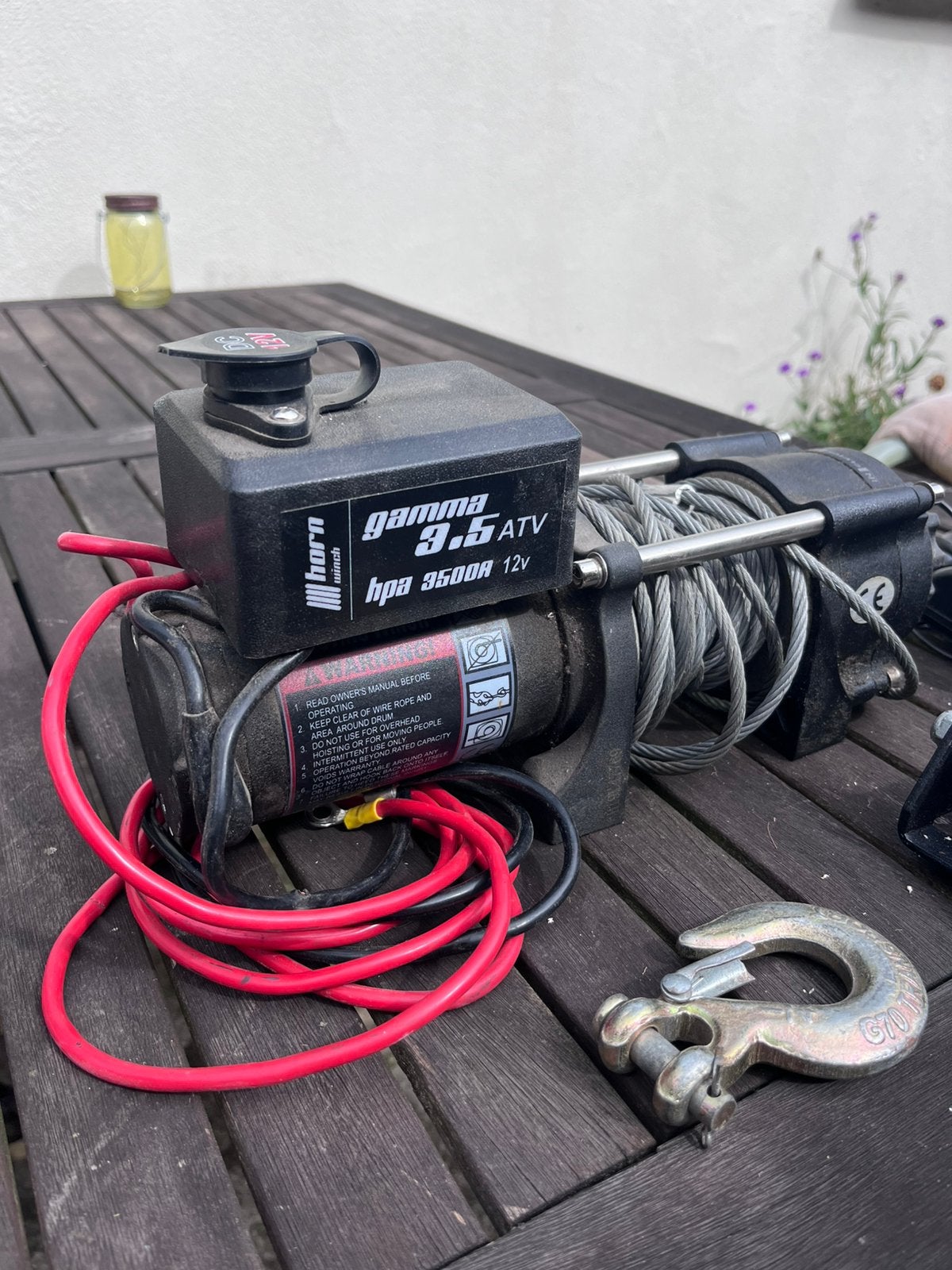 HORN Gamma 3.5 ATV Elektrische Lier (12V), Ophalen of Verzenden, Zo goed als nieuw, Elektrisch