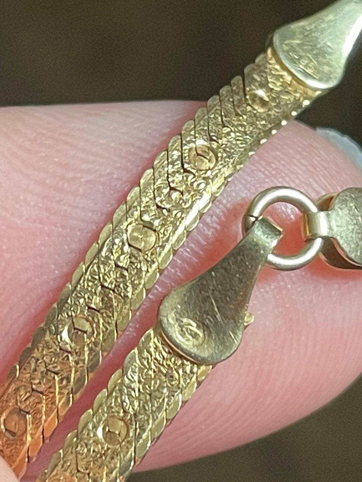 14 karaat geelgouden vintageketting 9,42 gram lengte 50,5 cm, Ophalen of Verzenden, Zo goed als nieuw, Nvt, Nvt