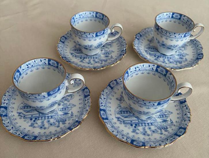 Set van 4 Schirnding Bavaria Theresia espresso kopjes, Ophalen of Verzenden