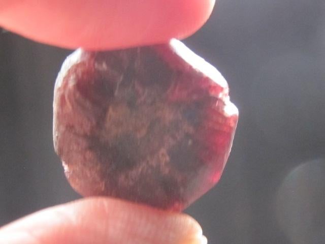 min. 5x grote ruwe edelsteen RODE GRANAAT (2), Ophalen of Verzenden