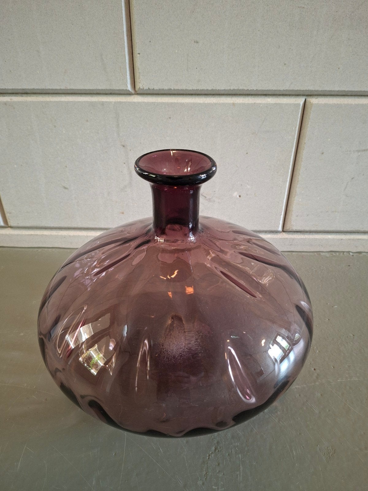 Te koop: Glazen Vaas (Nieuwstaat), Huis en Inrichting, Woonaccessoires | Vazen, Ophalen, Roze