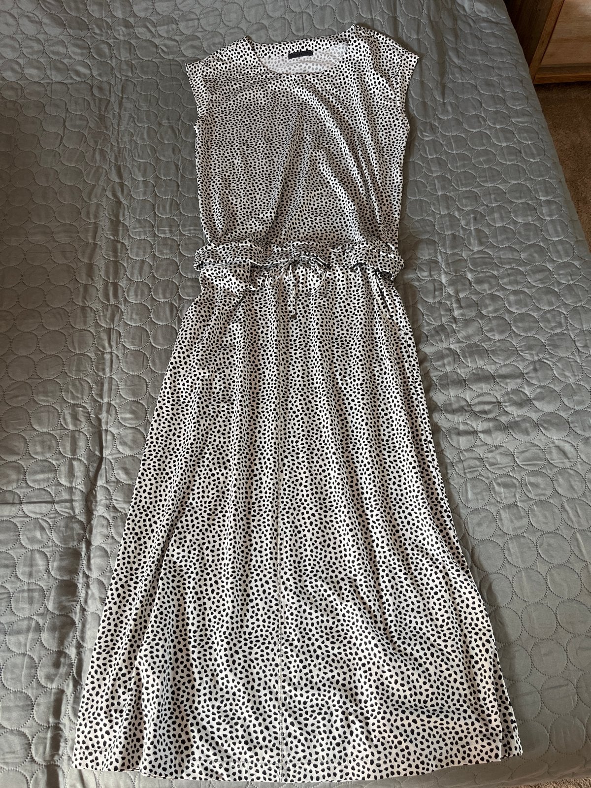 Giulia e Tu top en rok in licht zand met zwarte stippen, Kleding | Dames, Zwart, Ophalen of Verzenden, Zo goed als nieuw, Maat 36 (S)