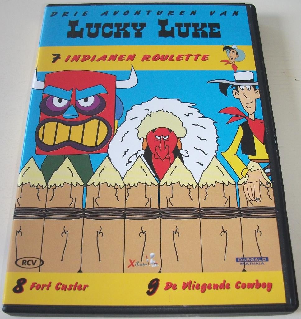 Dvd *** LUCKY LUKE *** Indianen Roulette, Avontuur, Alle leeftijden, Ophalen of Verzenden, Zo goed als nieuw