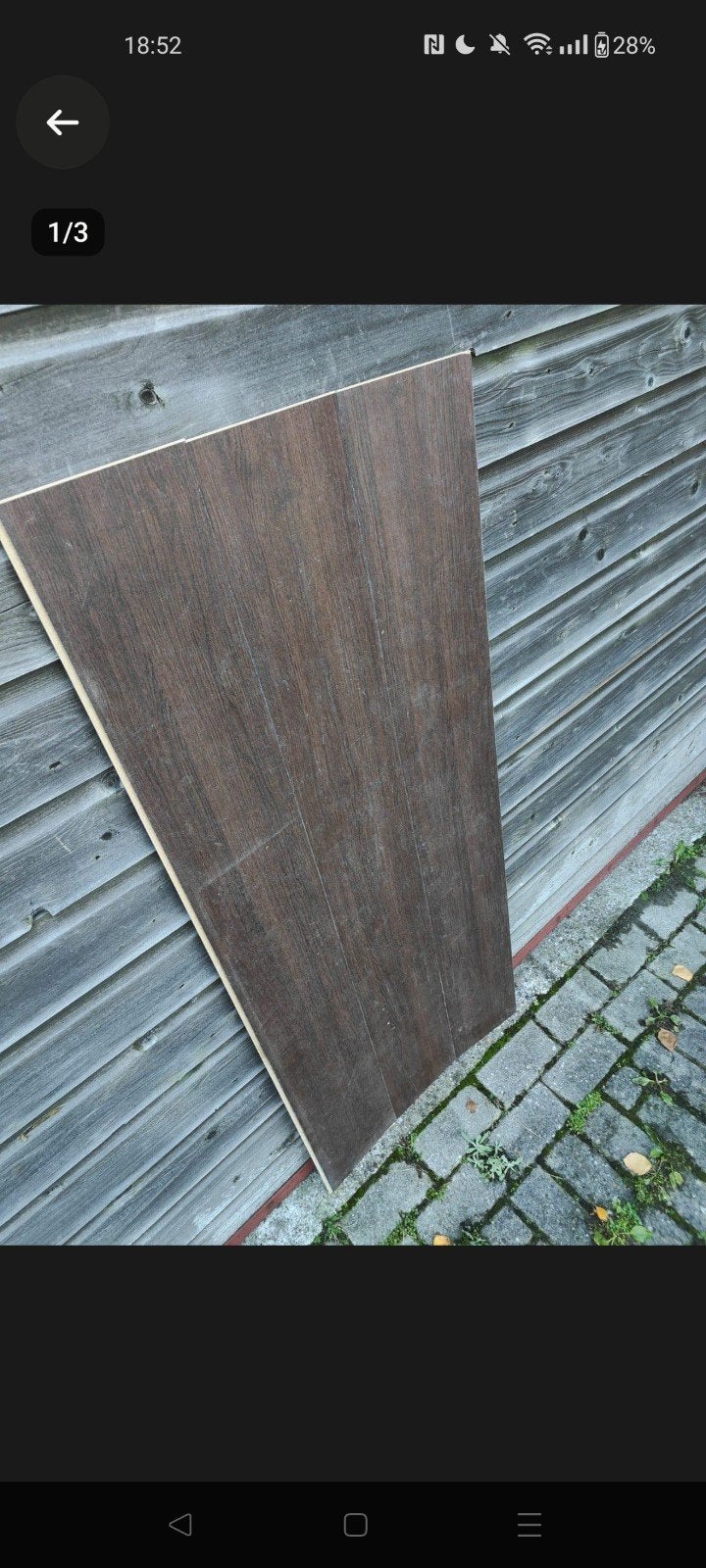 30m2 gebruikt klik laminaat, Ophalen, Gebruikt
