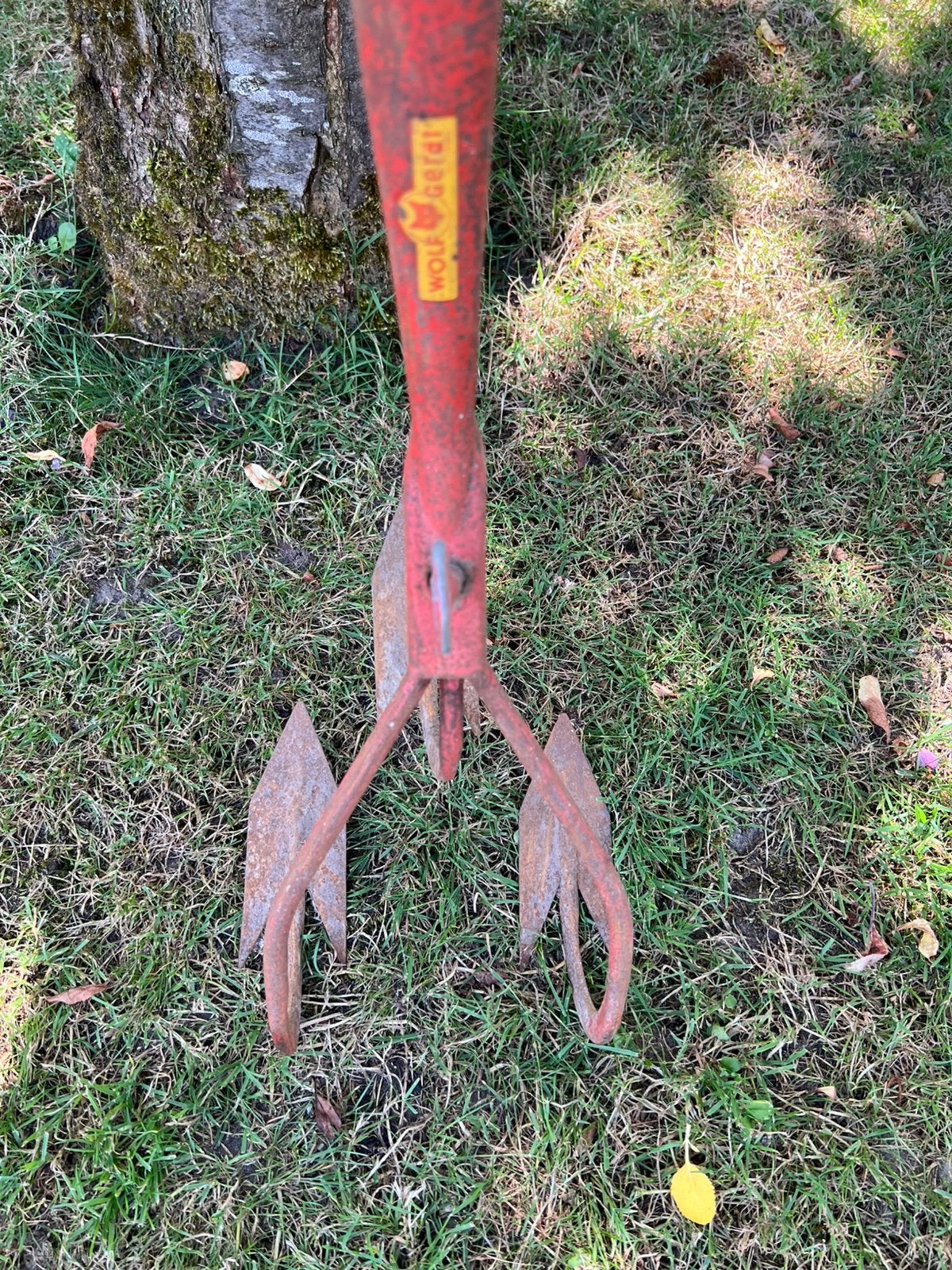 Wolf - Garten cultivator drietand met lange houten steel, Tuin en Terras, Hand-tuingereedschap, Ophalen, Gebruikt, Cultivator