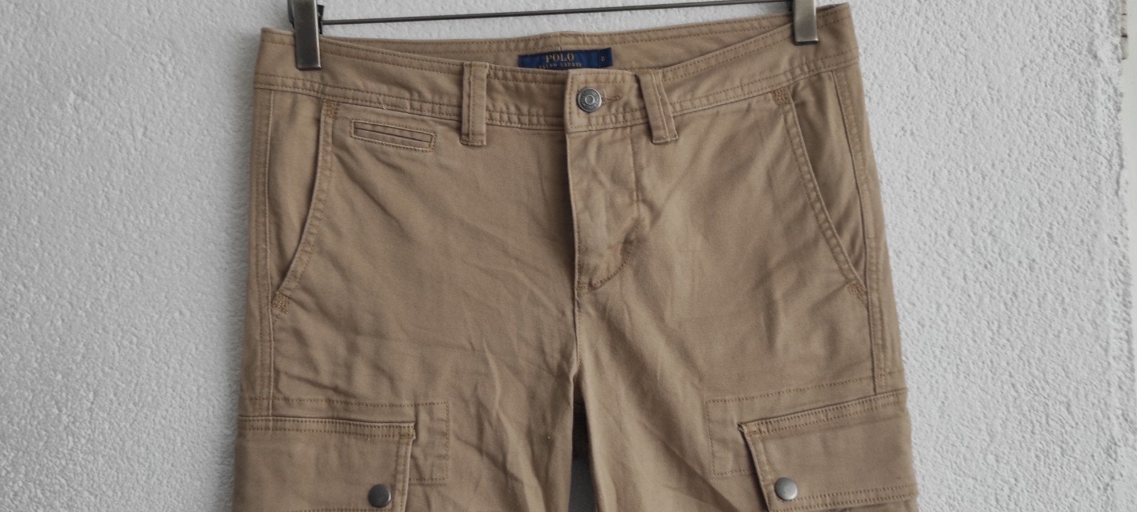 Polo Ralph Lauren Cargo Broek Dames Maat 8 Beige, Kleding | Dames, Broeken en Pantalons, Polo Ralph Lauren, Beige, Ophalen of Verzenden