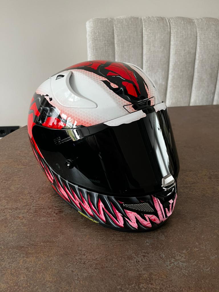 HJC RPHA 11 carnage maat L, Motoren, Ophalen, Tweedehands, Integraalhelm, HJC