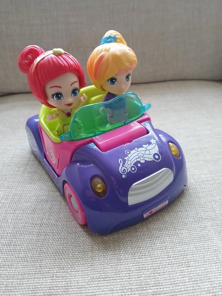 Vtech Flipsies auto met 2 poppetjes., Kinderen en Baby's, Speelgoed | Vtech, Ophalen of Verzenden, Zo goed als nieuw, 6 maanden tot 2 jaar
