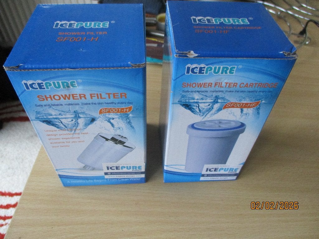 IcePure Douche Filter, met extra Cartridge Nieuw, in Plastic, Ophalen of Verzenden, Nieuw, Douche
