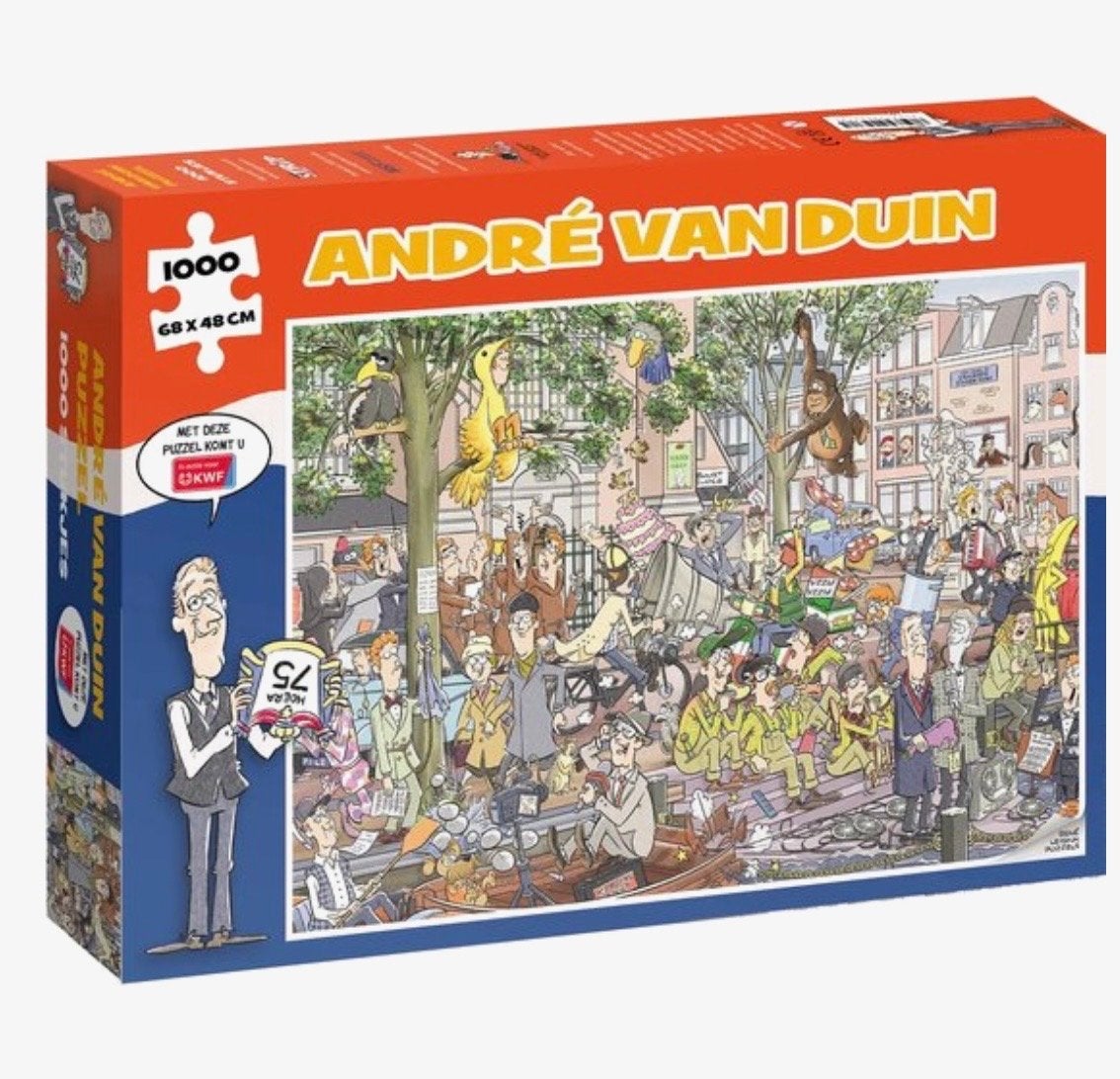 André van Duin Puzzel 1000 stukjes -, Ophalen of Verzenden, 500 t/m 1500 stukjes, Zo goed als nieuw, Legpuzzel