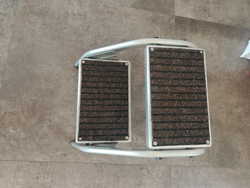 Opstapje met schoonloopmat., Ophalen