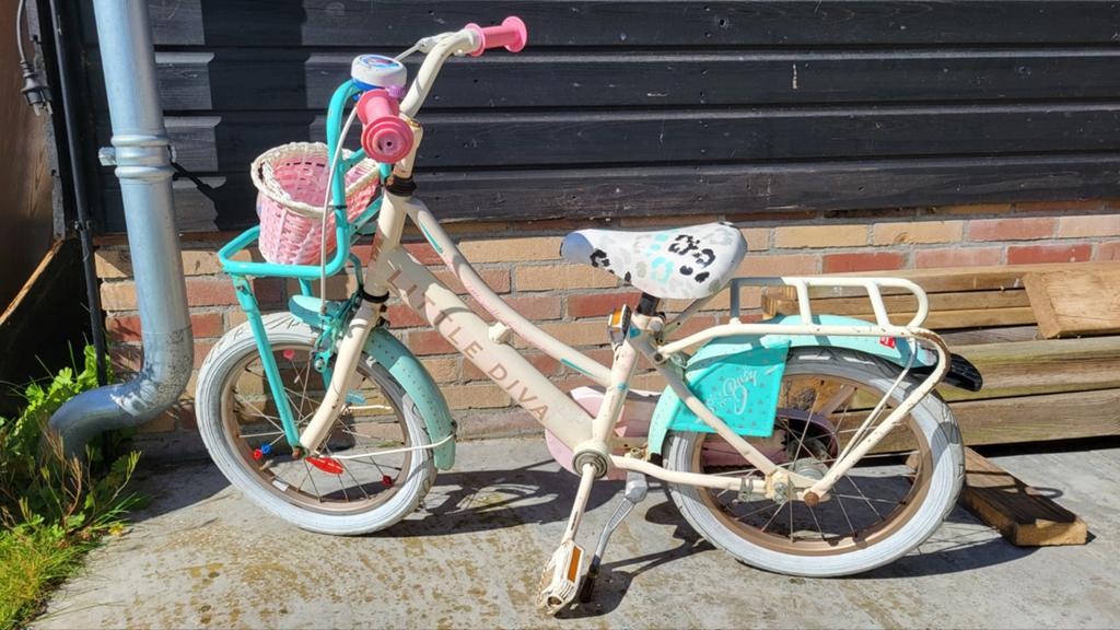 16 inch meisjes fiets, Fietsen en Brommers, Fietsen | Meisjes, Ophalen, Gebruikt, 16 inch