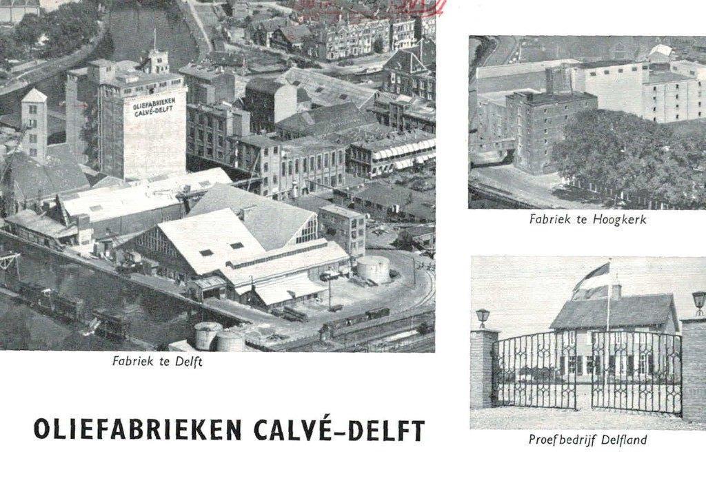 1984 DELFT Oliefabrieken Calvé, Ophalen of Verzenden, 1980 tot heden, Gelopen, Zuid-Holland