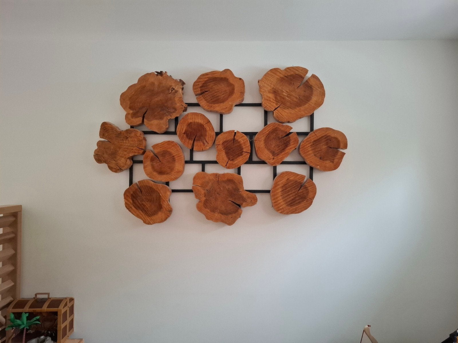 wanddecoratie, natuur, hout, metaal, Ophalen, 160 cm, Hout, Decoratieobject