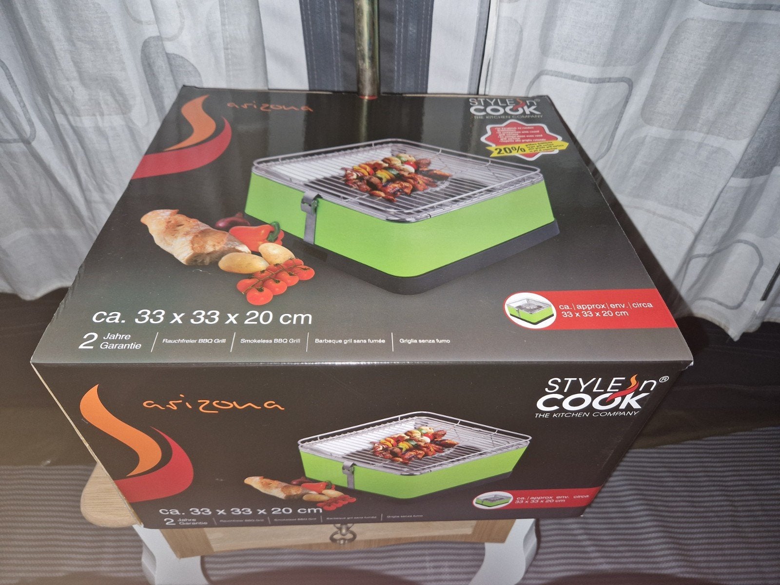 Arizona Style n Cook Smokeless BBQ Grill - Groen, Ophalen of Verzenden, Nieuw, Arizona