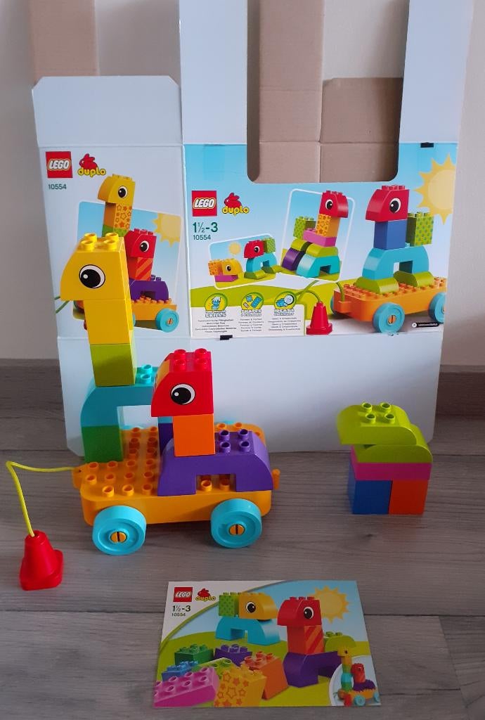 Lego Duplo Basic 10554 Toddler Build and Pull Along, Ophalen of Verzenden, Zo goed als nieuw, Complete set, Duplo