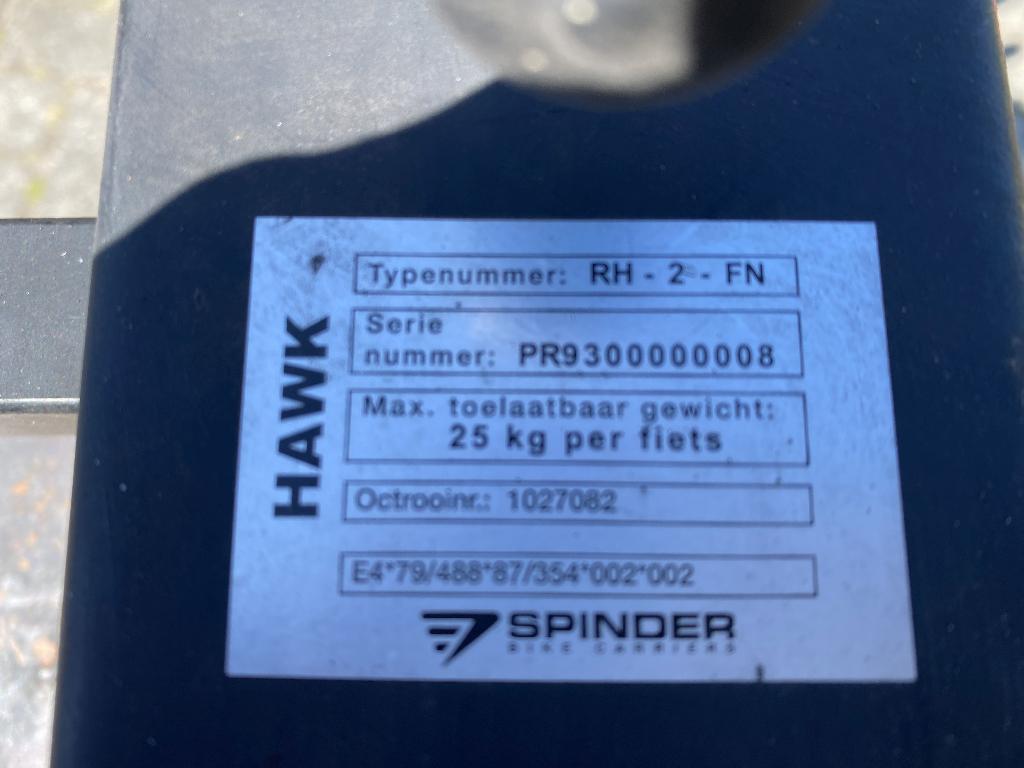 Fietsenrek - Spinder Hawk (type RH-2-FN / RH-2-FNE), Ophalen, Gebruikt