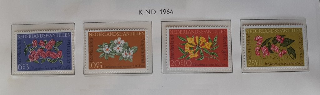 1964 Nederlandse Antillen Kinderpostzegels Nvph 347-350, Ophalen