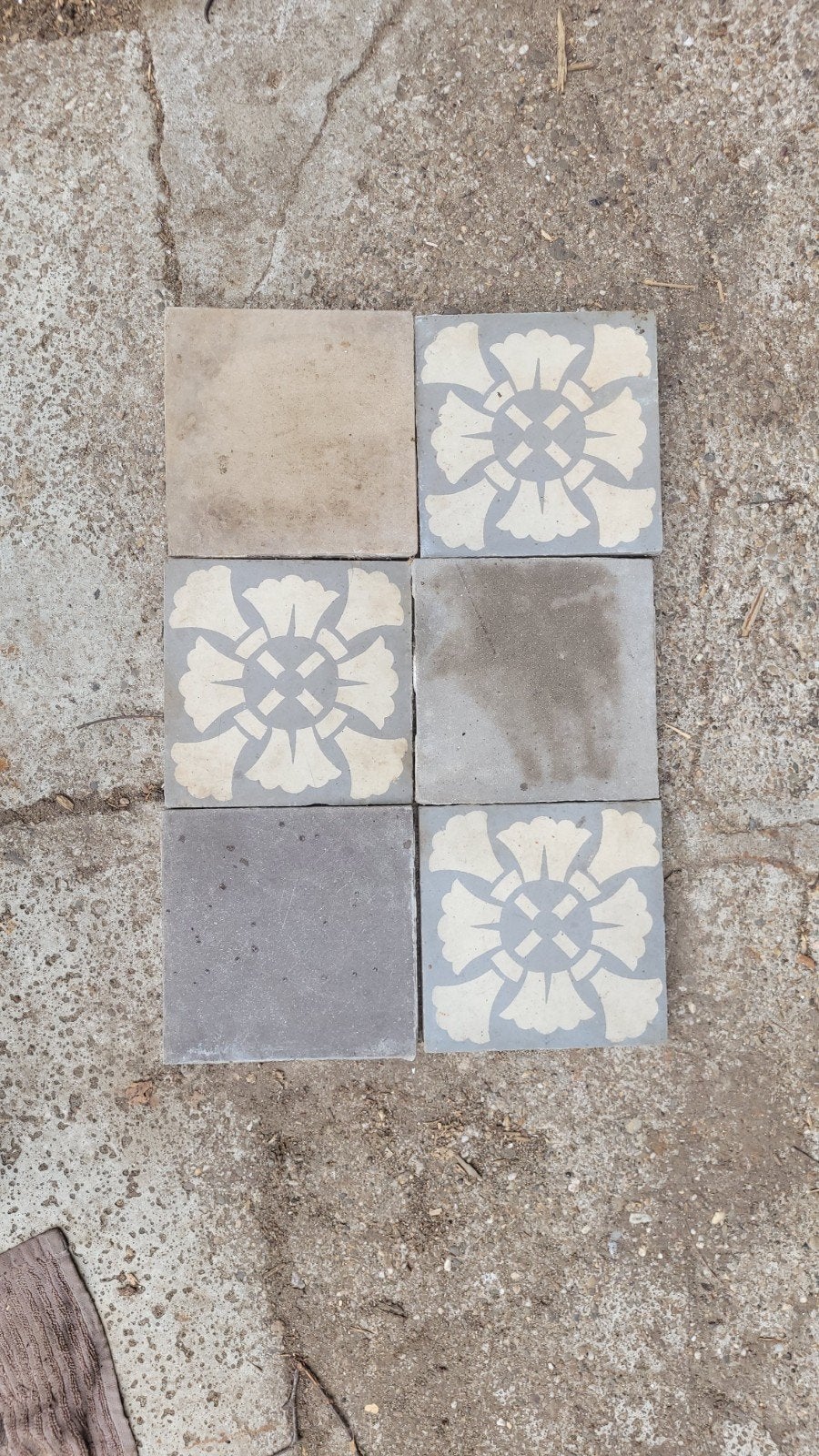 5 m² tegels 16x16 cm  oude cementtegels, Doe-het-zelf en Verbouw, Tegels, Ophalen, Overige materialen, Gebruikt, Minder dan 20 cm