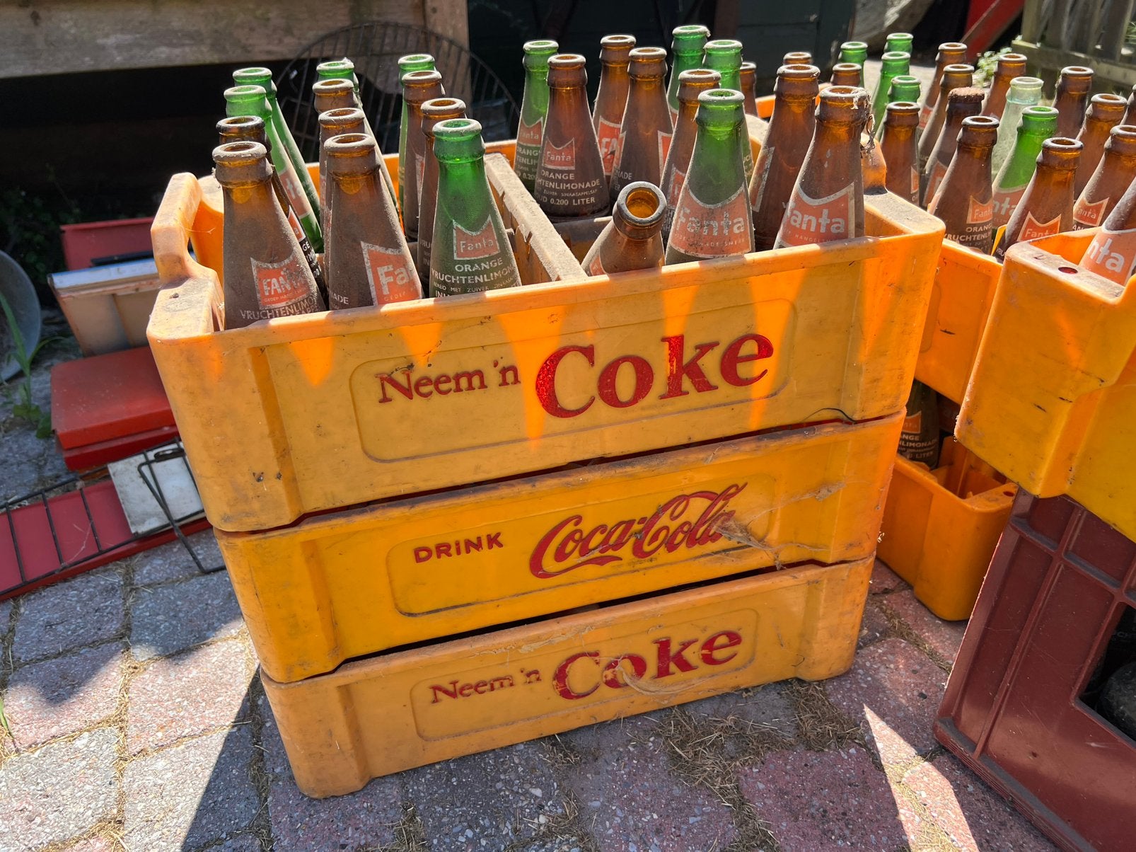 OUDE FANTA / COCA COLA FLESJES JAREN 60, Verzamelen, Ophalen