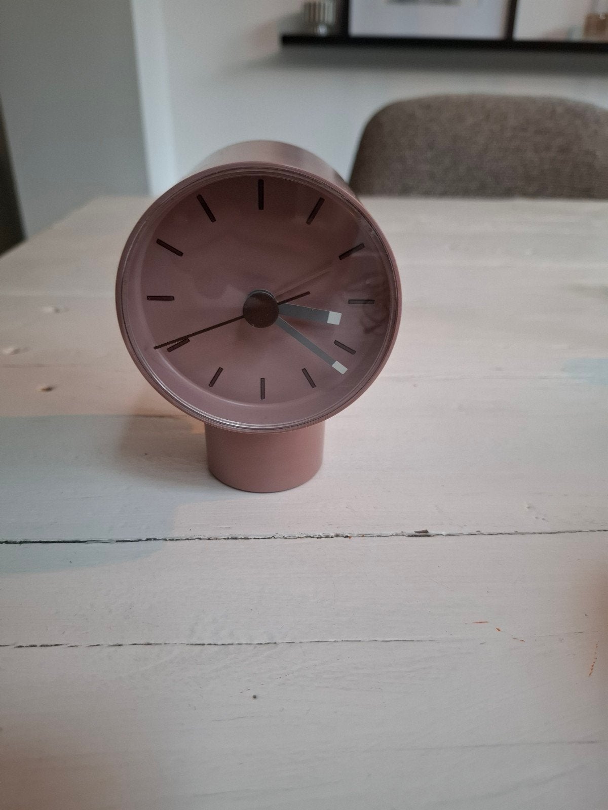 klokje roze, Ophalen of Verzenden, Zo goed als nieuw, Wandklok