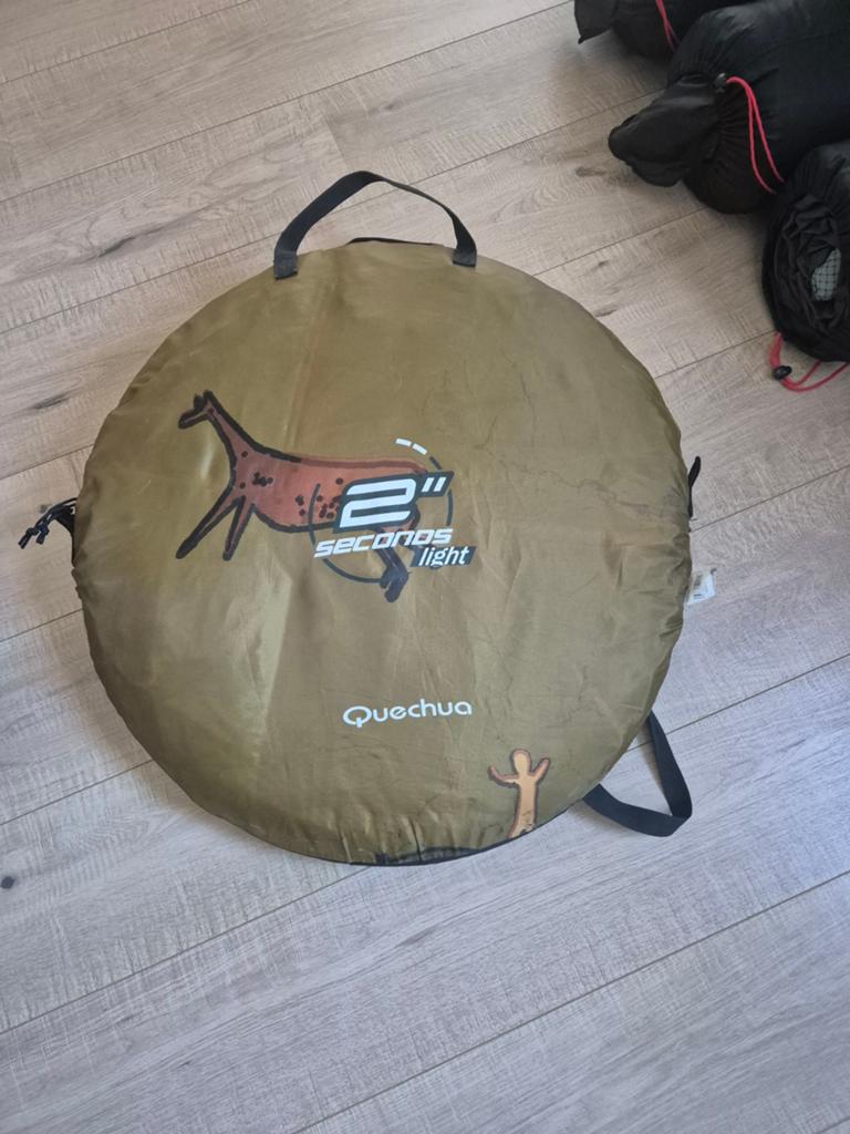 Quechua 2 Seconds Light Tent - 2 Personen Pop-up Tent, Caravans en Kamperen, Tenten, Ophalen