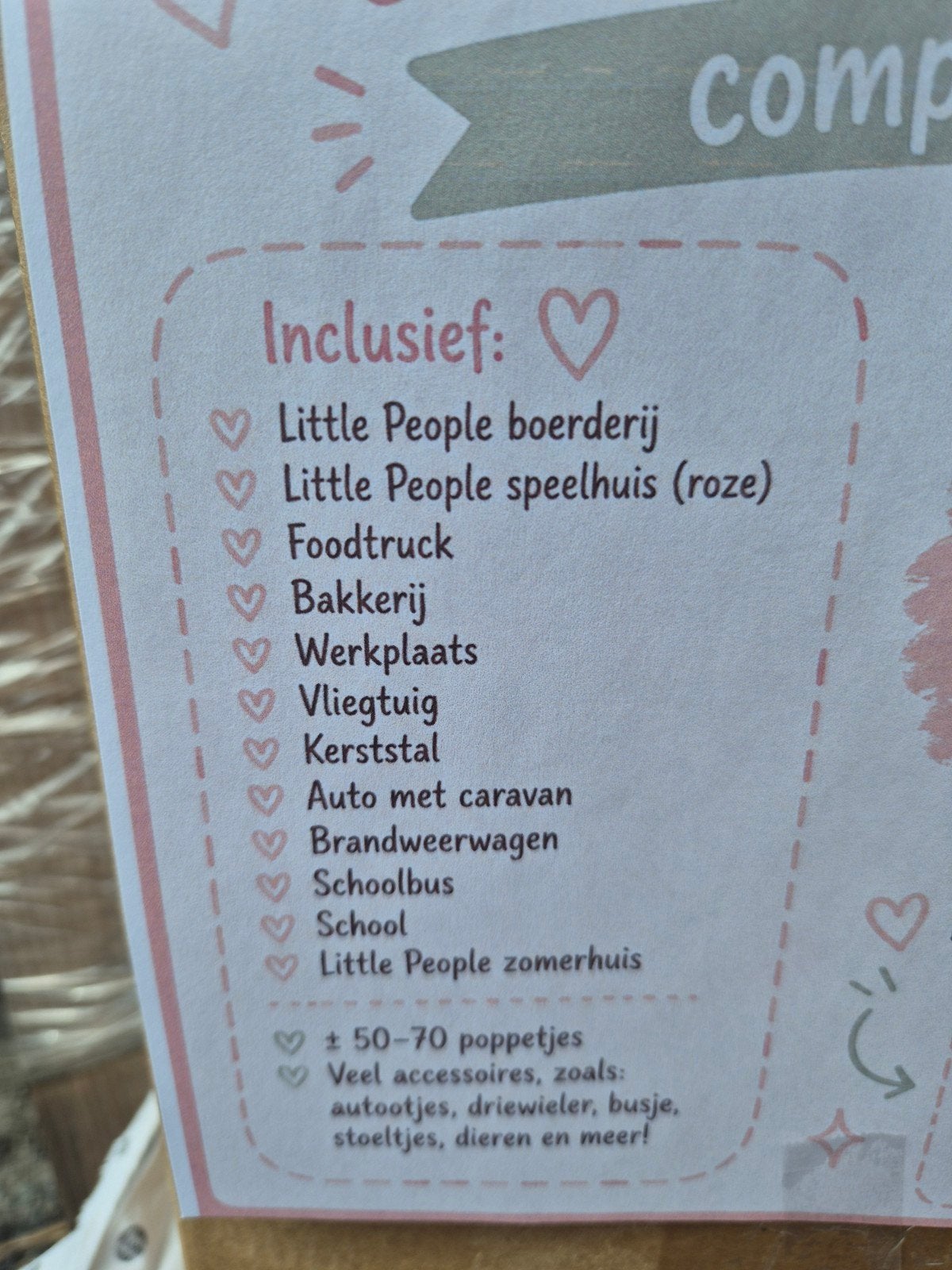 Grote collectie Fisher-Price Little People speelsets, Ophalen, Gebruikt, Jongen of Meisje