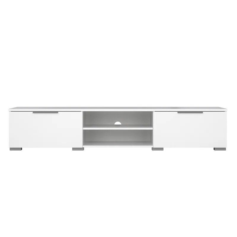 Tv kast hoogglans wit dressoir laag, Ophalen, 150 tot 200 cm, Zo goed als nieuw, Minder dan 100 cm