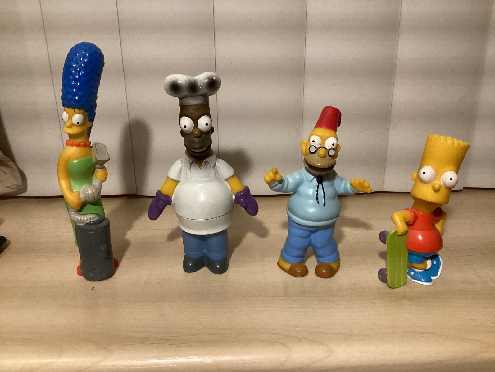 Simpson figuren(Burgerking)4 stuks., Verzamelen, Ophalen of Verzenden, Overige figuren, Zo goed als nieuw, Beeldje of Figuurtje