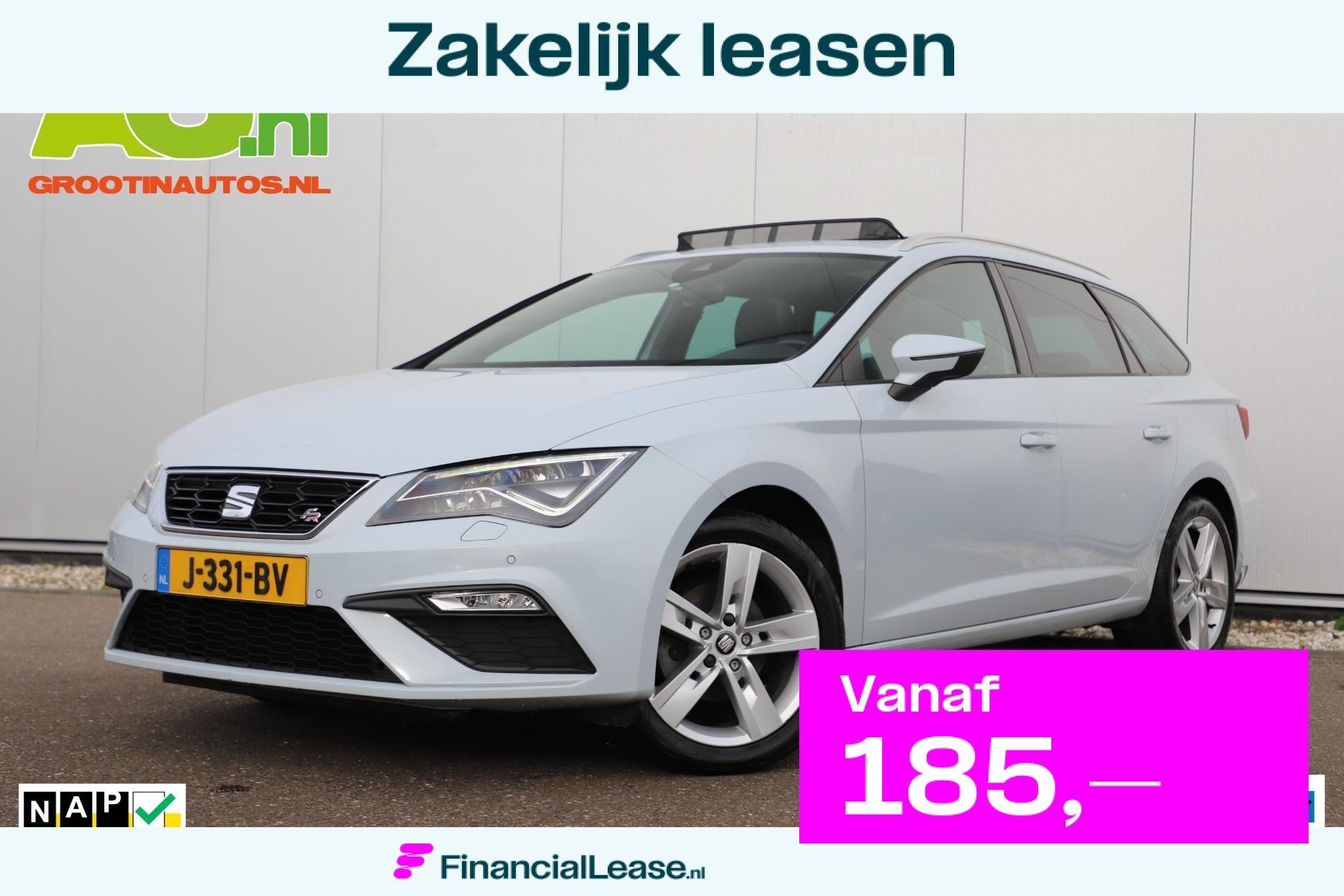 SEAT Leon ST 1.0 TSI FR Ultimate Edition Virtual Cockpit Pan, Gebruikt, Euro 6, Met garantie (alle), Leon
